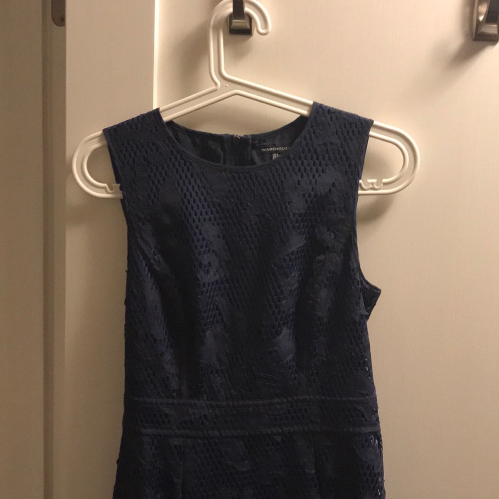 midi dress, navy